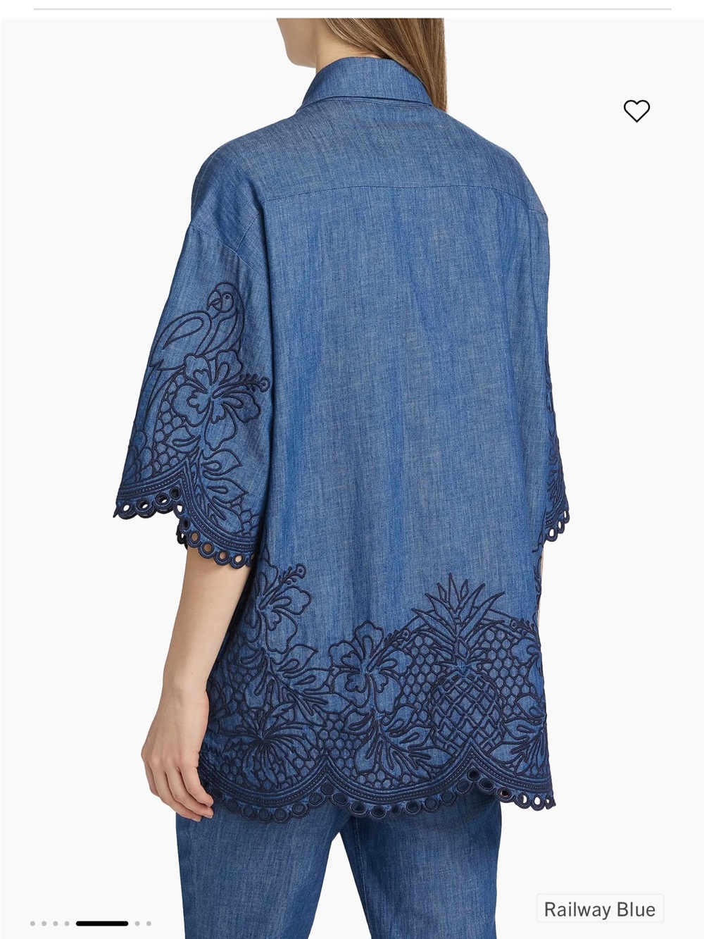 Zimmermann Coco Embroidered Denim Shirt - Picture 6 of 13